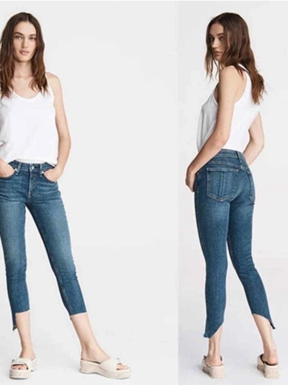 Rag n Bone Cate Mid Rise Ankle Skinny Retail $250 W26 City Chic Luxe Denim